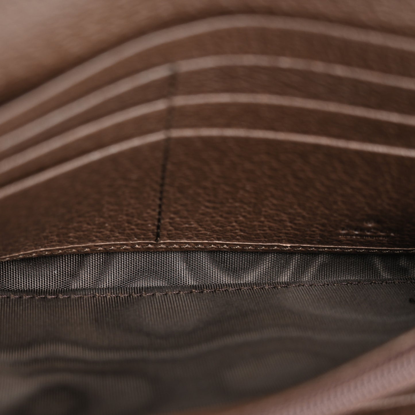 GG Supreme Monogram Web Ophidia Continental Wallet Brown