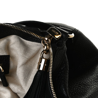 Gucci Pebbled Calfskin Medium Soho Hobo Black 25 of 27
