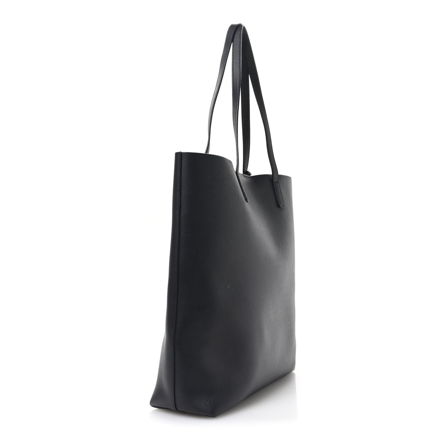 Calfskin Medium Shopping Tote Deep Marine