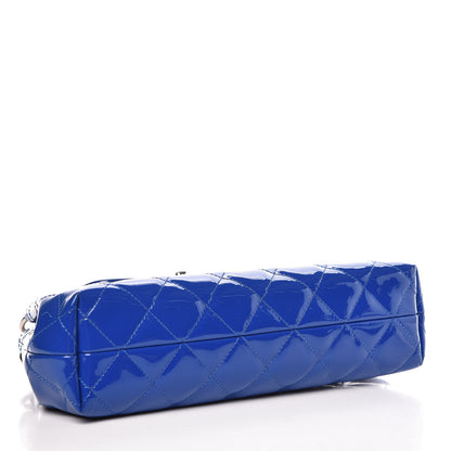 Chanel Patent Quilted Medium Coco Shine Accordion Flap Blue 5 of 12