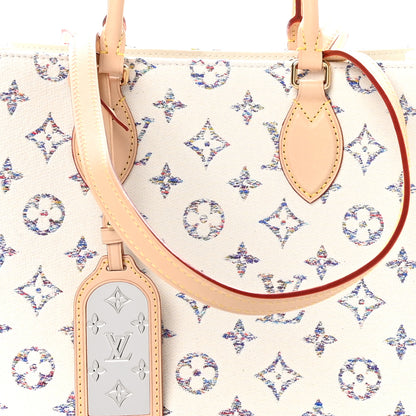 Louis Vuitton Monogram Jacquard Nautical Onthego MM Multicolor Beige 7 of 9