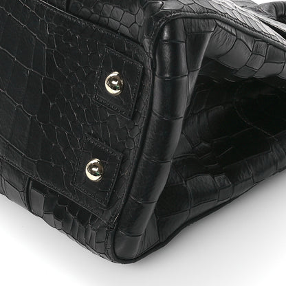 Mulberry Calfskin Crocodile Embossed Bayswater Black 11 of 11
