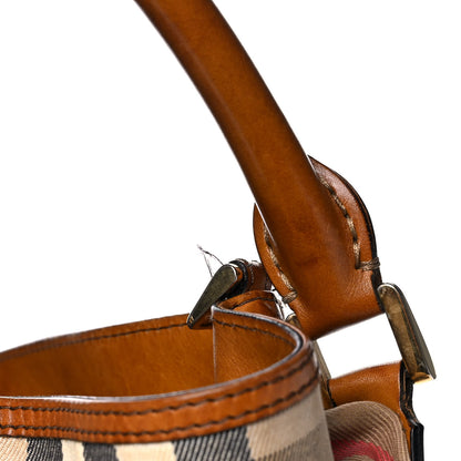 Burberry House Check Bridle Calfskin Medium Gosford Hobo Dark Tan 14 of 17