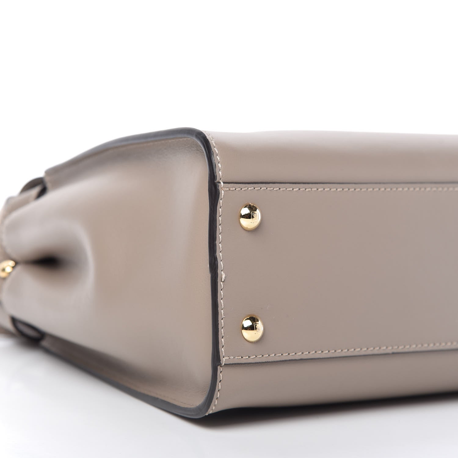Fendi Vitello Seta Plexiglass Tortoise Medium Peekaboo Iconic Satchel Tortora 6 of 9