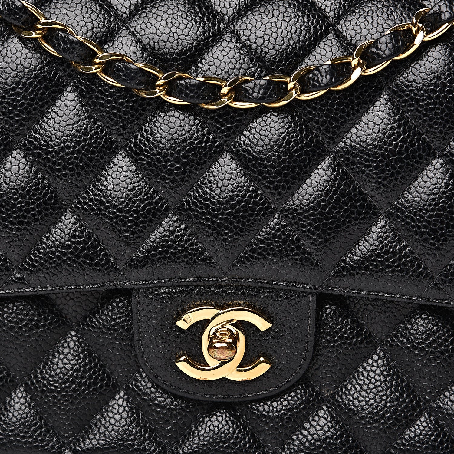 Chanel Caviar Quilted Medium Double Flap Black 16 of 16