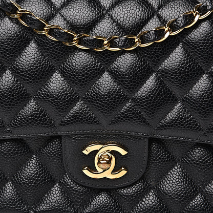 Chanel Caviar Quilted Medium Double Flap Black 16 of 16
