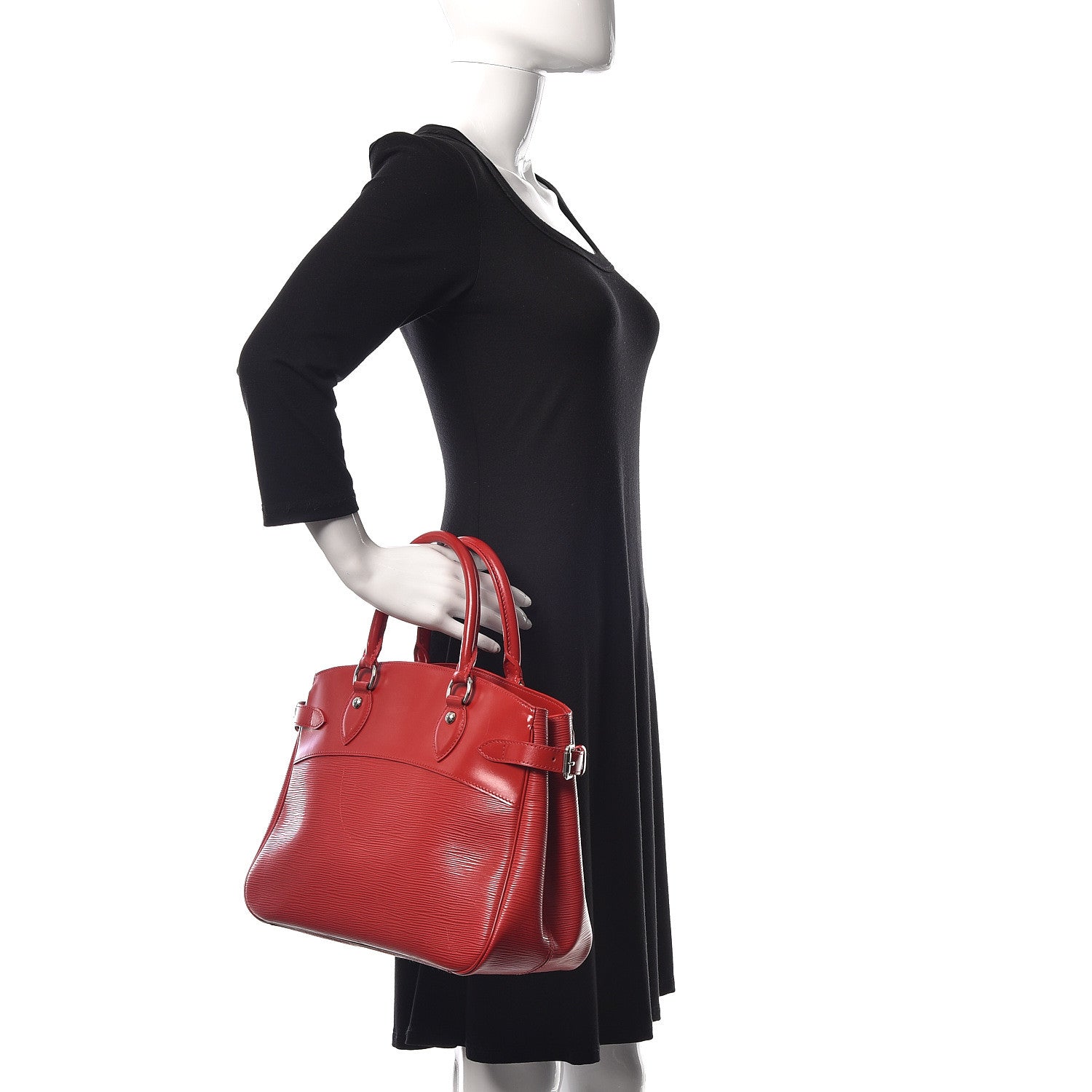 Louis Vuitton Epi Passy PM Castillan Red 2 of 27