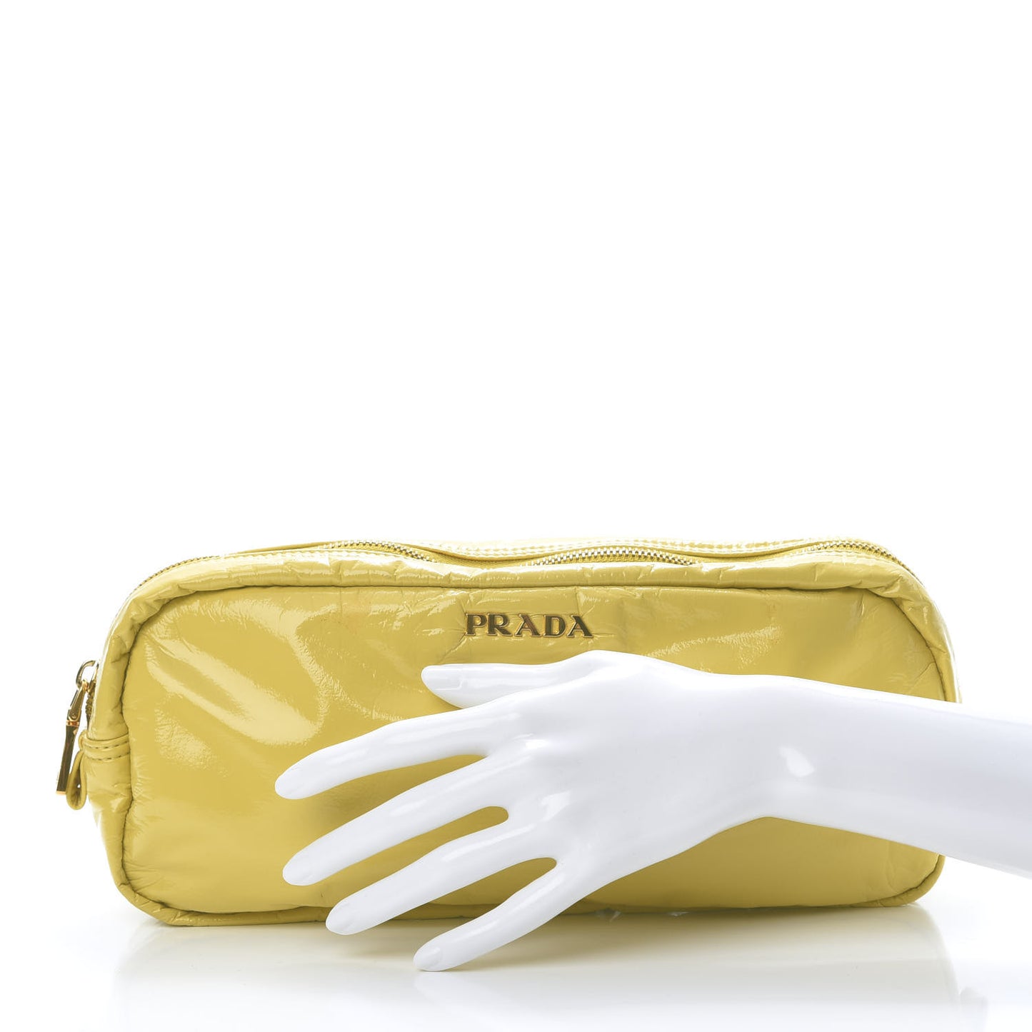 Vernice Patent Cosmetic Pouch Ananas