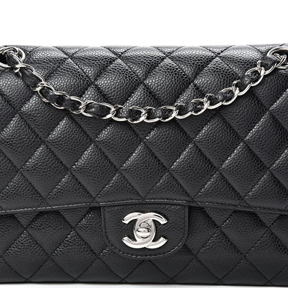 Chanel Caviar Quilted Medium Double Flap Black 7 of 11