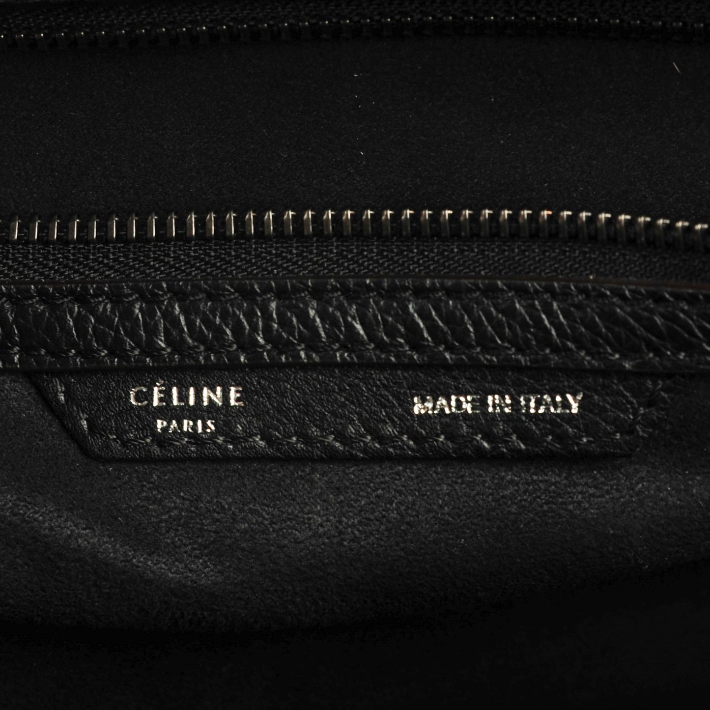 Drummed Calfskin Mini Luggage Black