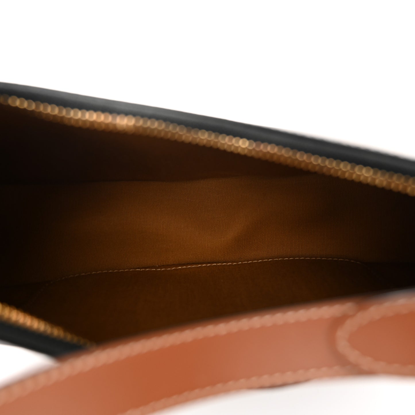Triomphe Canvas Calfskin Ava Shoulder Bag Tan