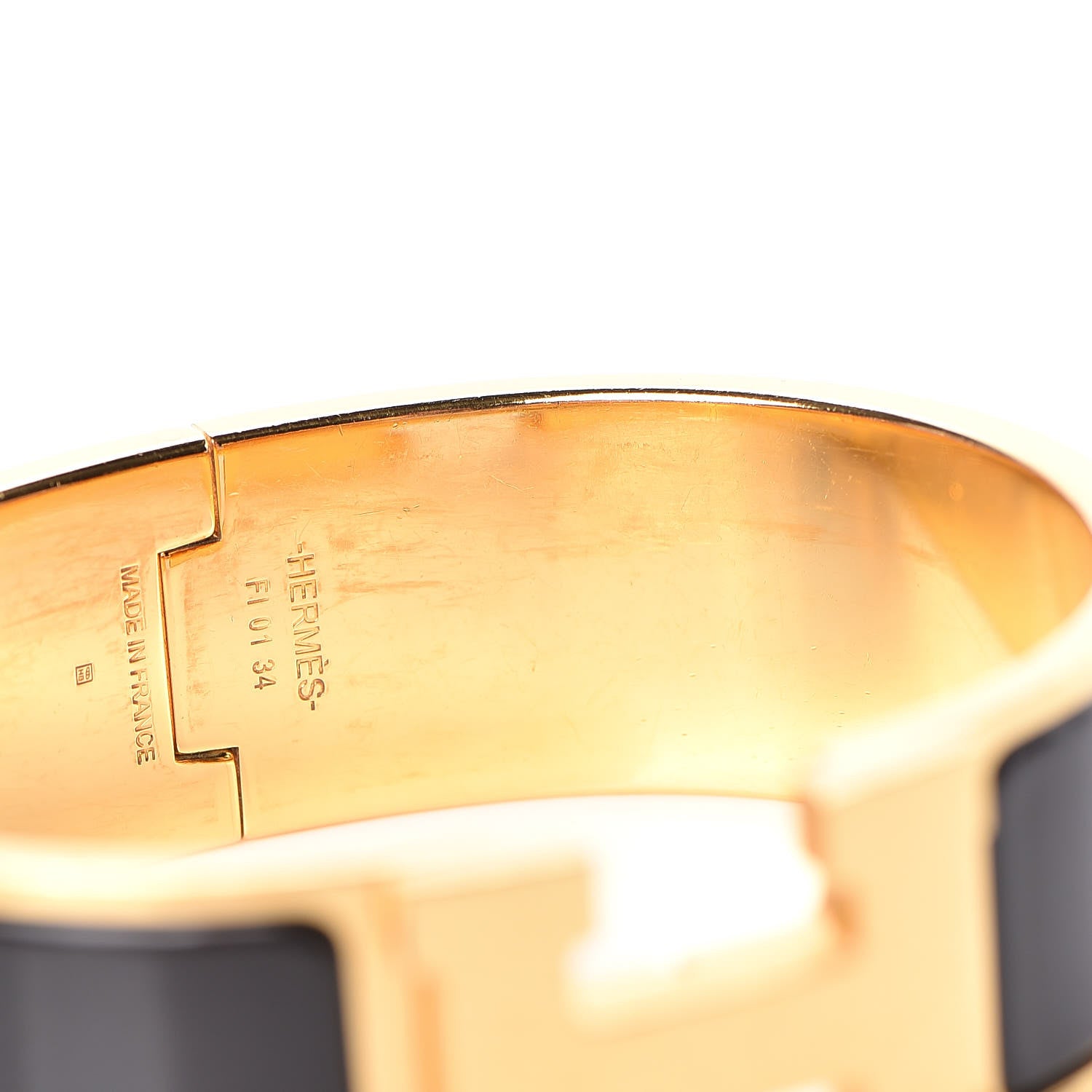 Hermes Enamel Wide Clic Clac H Bracelet GM Black 5 of 6