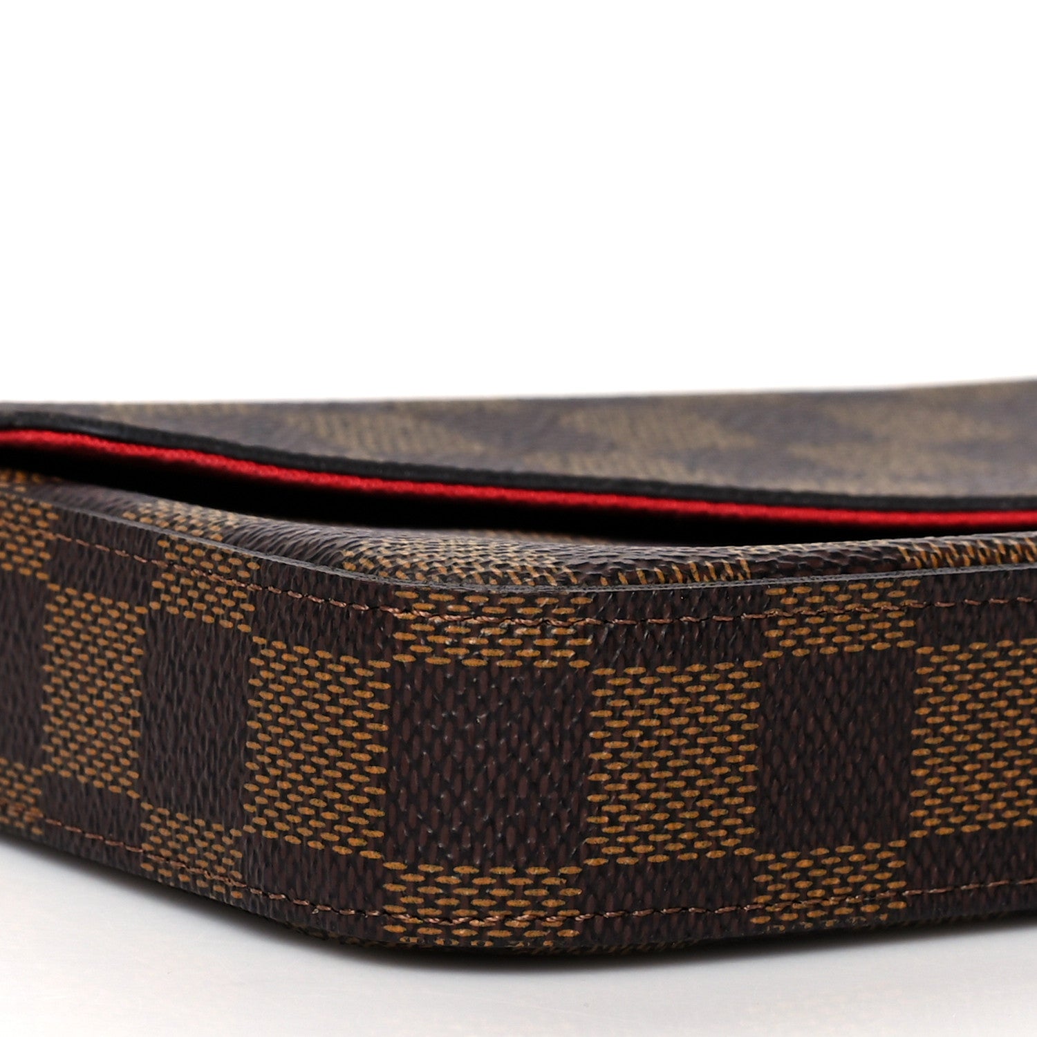 Louis Vuitton Damier Ebene Pochette Felicie Chain Wallet 11 of 12