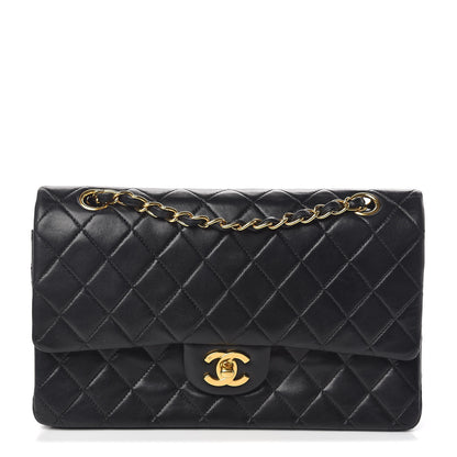 Chanel Lambskin Quilted Medium Double Flap Black 1 of 11