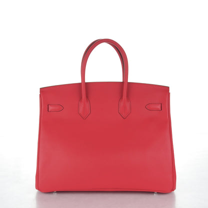 Hermes Epsom Birkin 35 Rouge Garance 4 of 26
