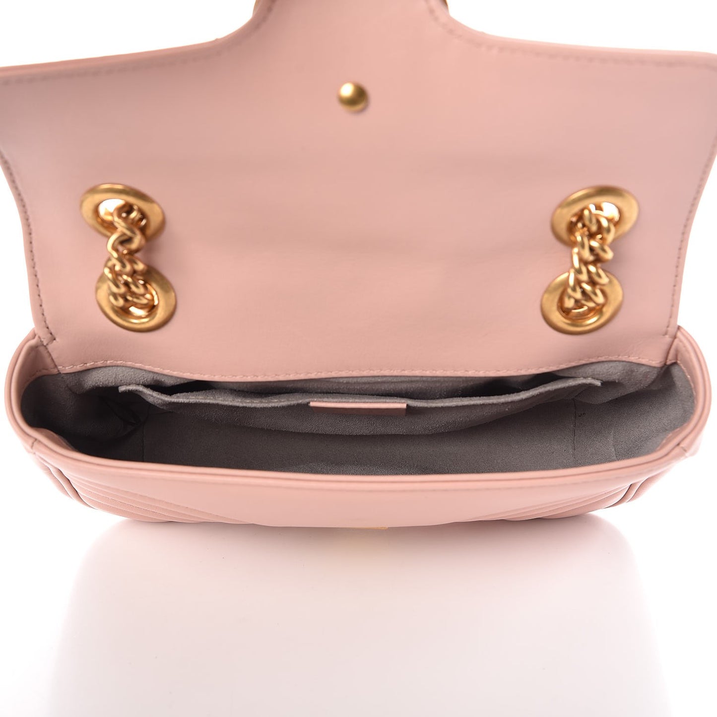 Calfskin Matelasse Mini GG Marmont Shoulder Bag Perfect Pink