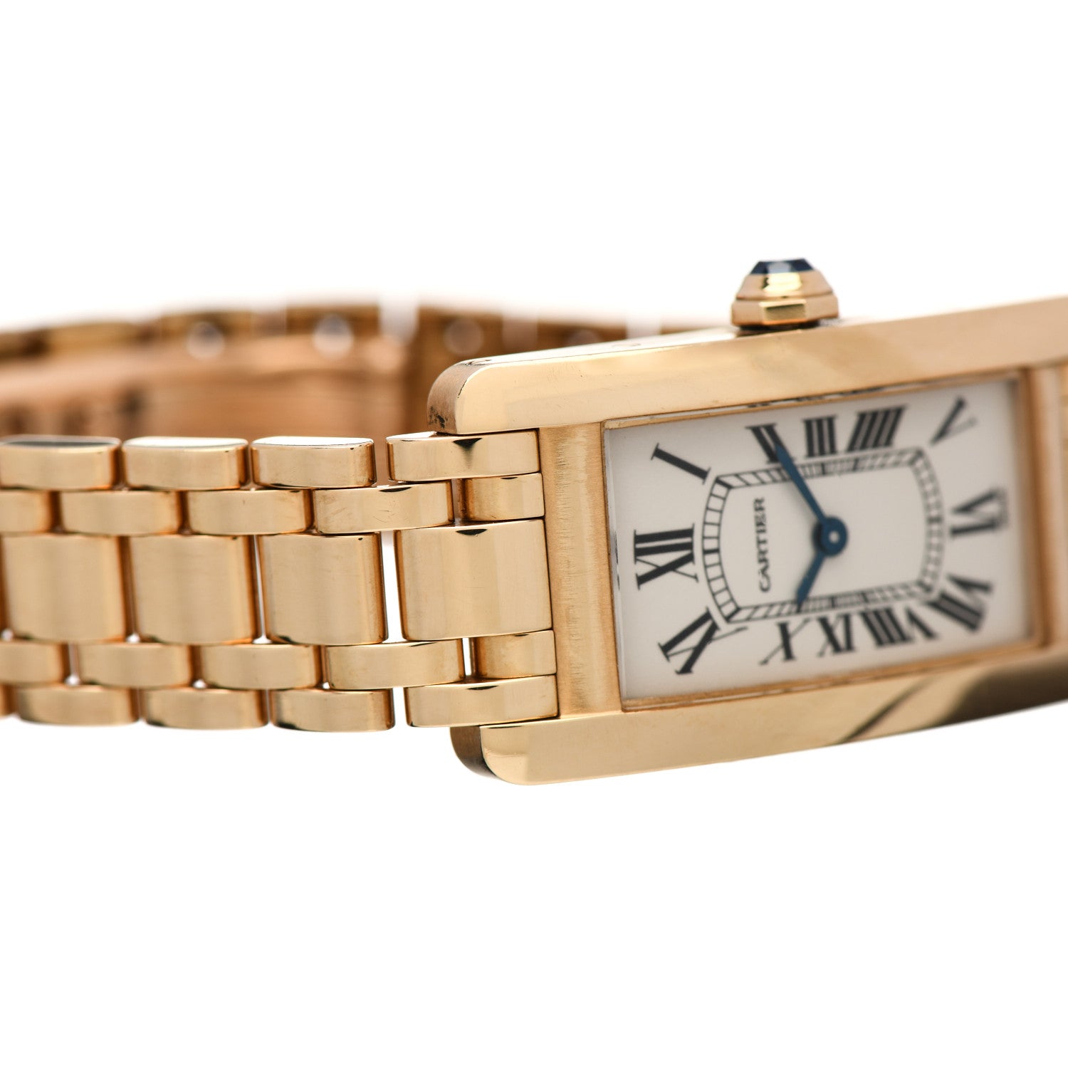 Cartier 18K Yellow Gold 19mm Tank Americaine Quartz Watch 6 of 7