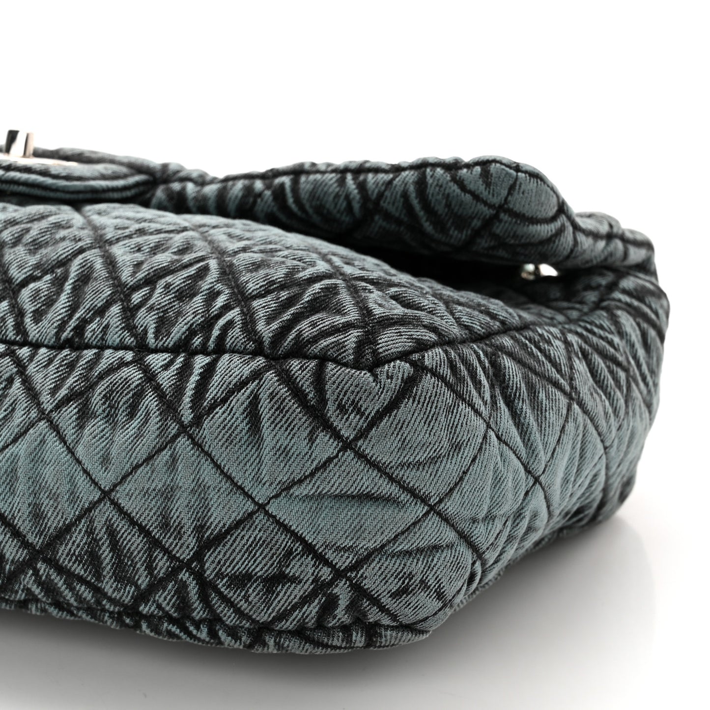 Denim Quilted Denimpression Flap Blue Black