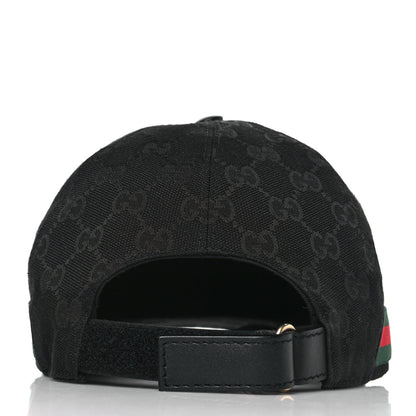 Gucci Monogram Web Baseball Hat S Black 8 of 8