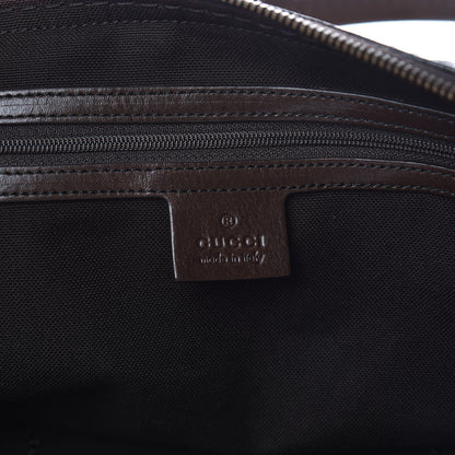 Gucci Crystal Monogram Small Babouska Tote Dark Brown 6 of 7