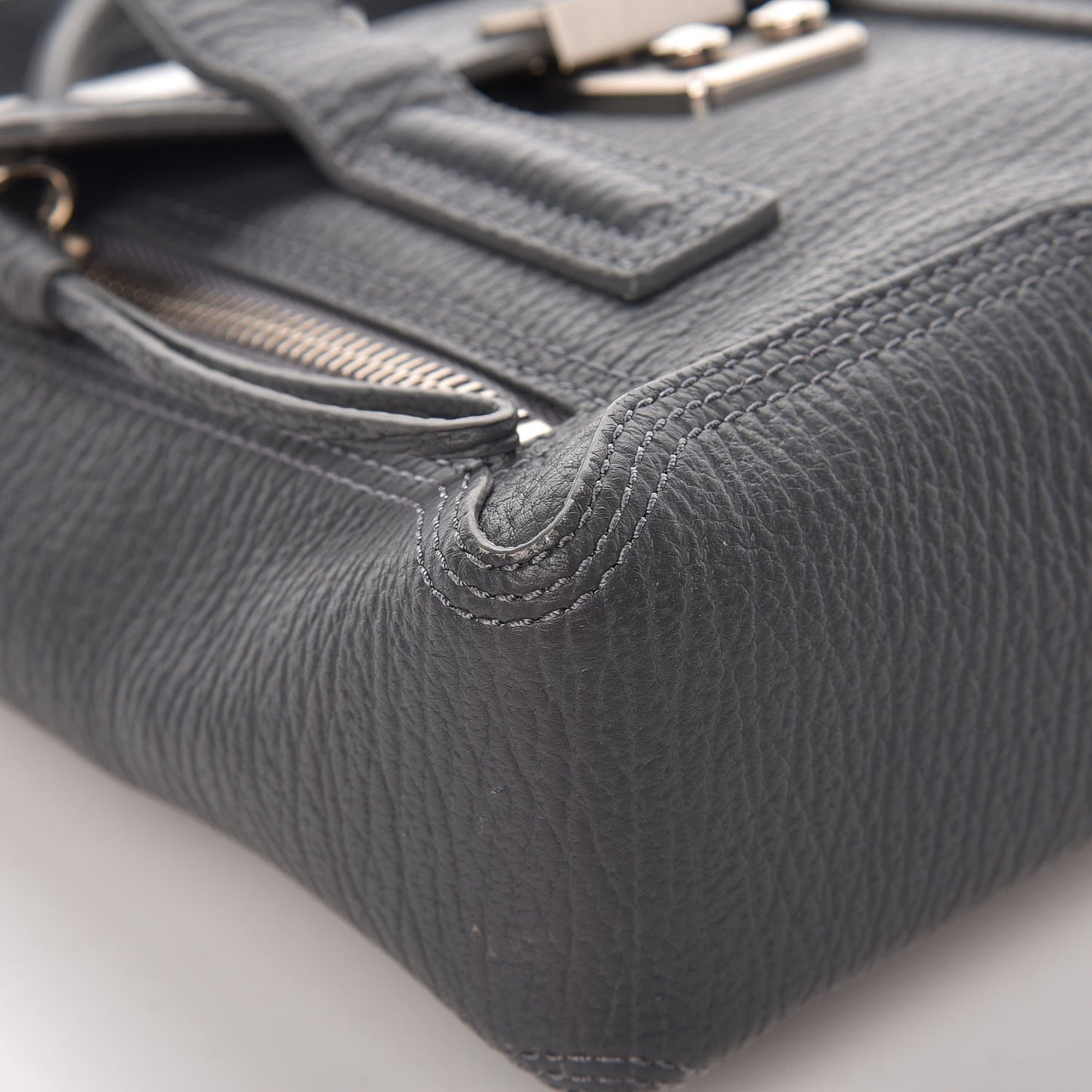 3.1 Textured Calfskin Mini Pashli Satchel Storm