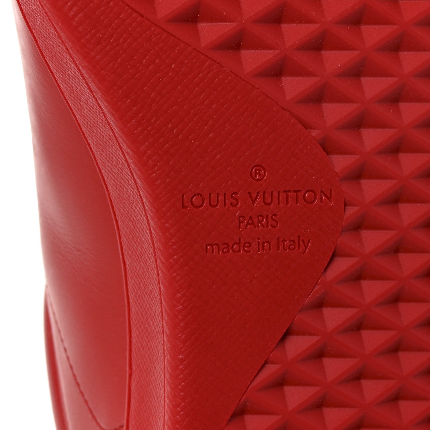 Louis Vuitton Calfskin Luxembourg Sneakers 10 Red 7 of 10