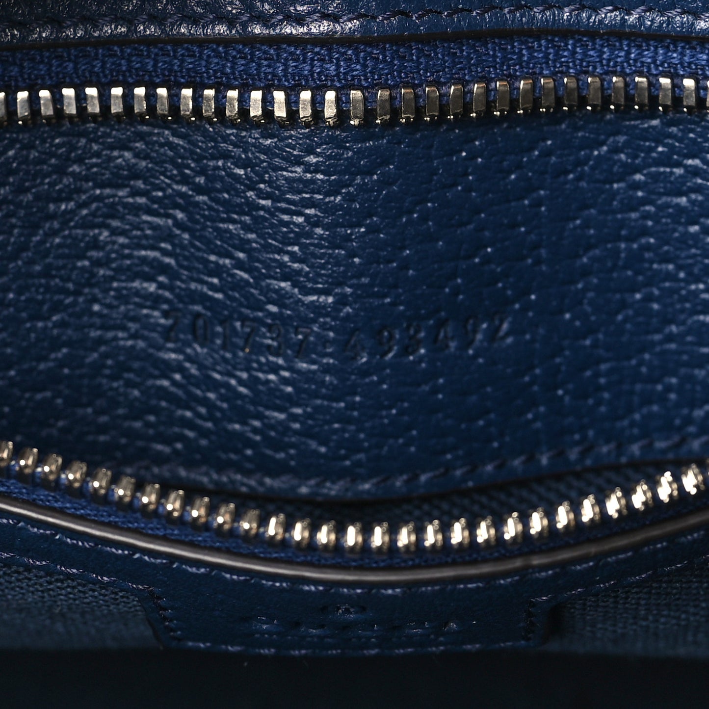 Canvas Web Interlocking GG Canvas Tote Navy