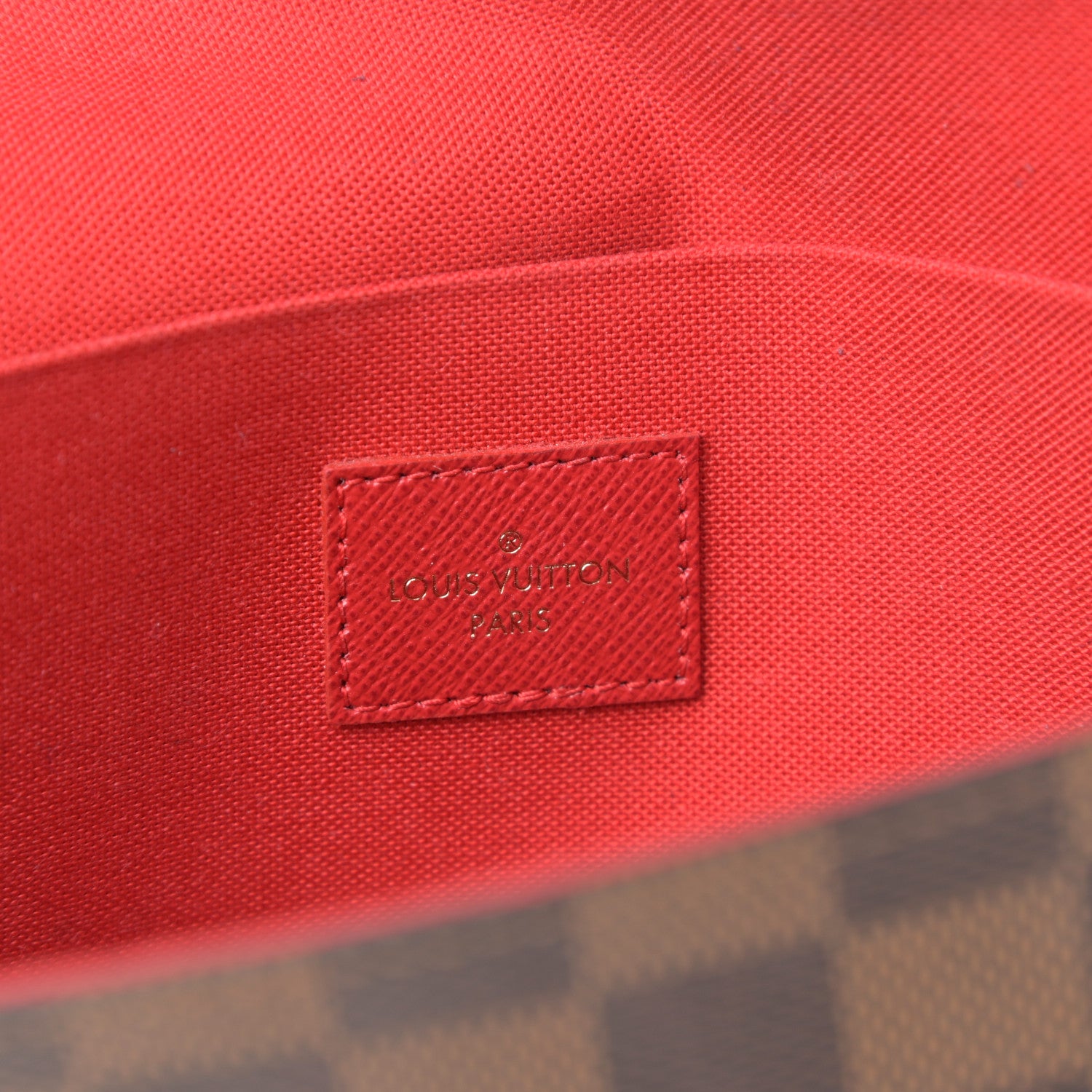 Louis Vuitton Damier Ebene Pochette Felicie Chain Wallet 7 of 10