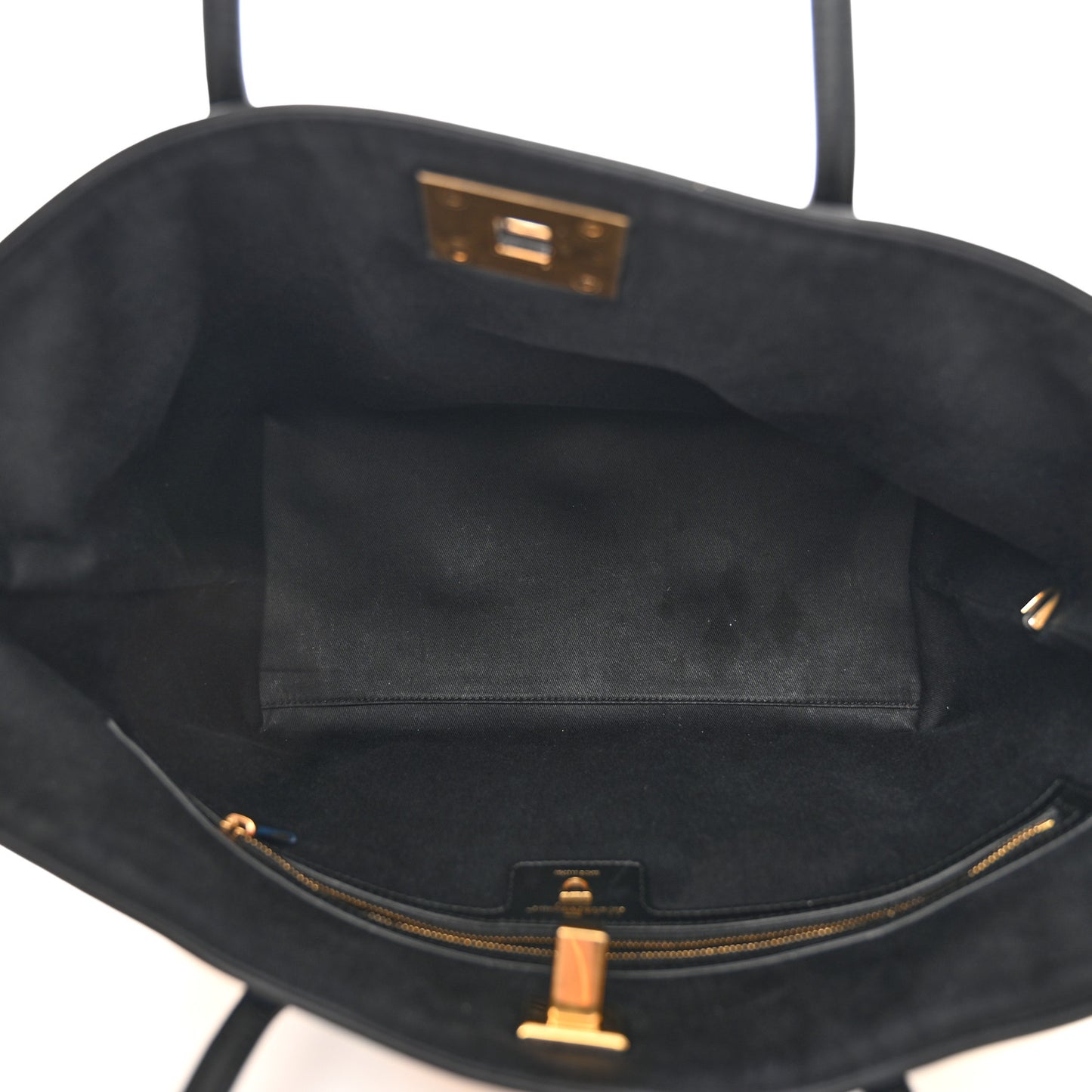 Woven Raffia Calfskin The Studio Tote Beige Black