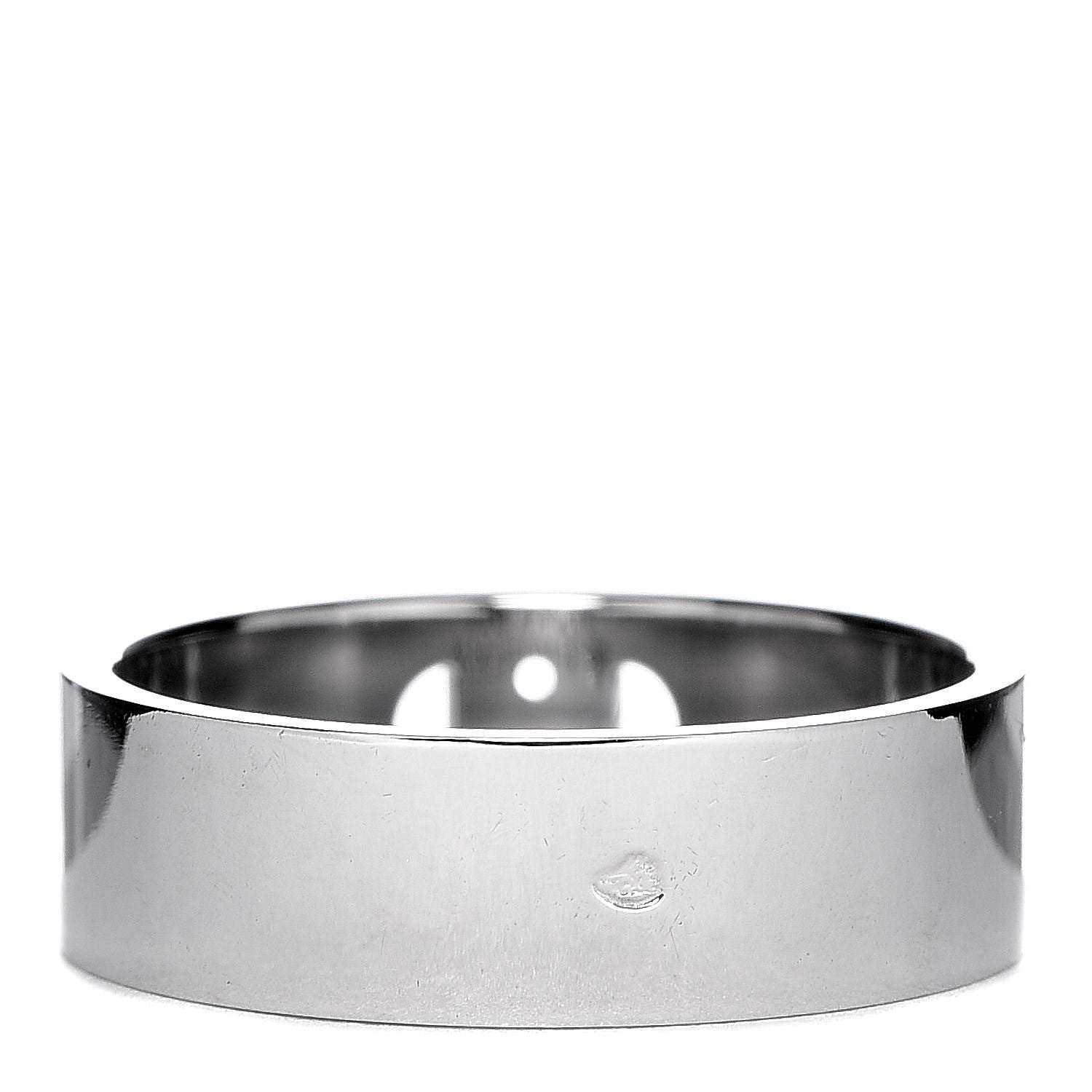 Hermes 18K White Gold Diamond PM H D'Ancre Ring 51 5.75 3 of 5