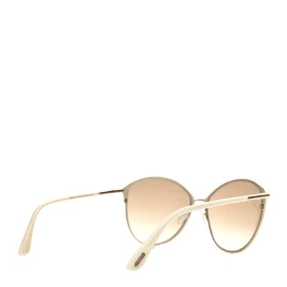 Tom Ford Penelope Vintage Round Sunglasses TF320 White 4 of 8