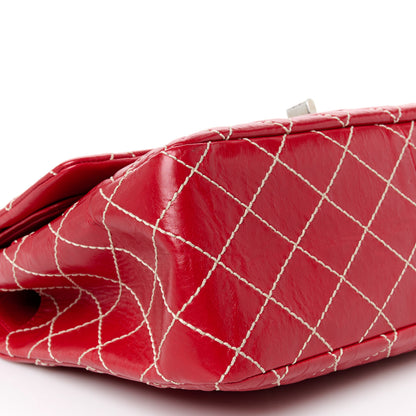 Chanel Calfskin Wild Stitch 2.55 Reissue 226 Flap Red 8 of 10