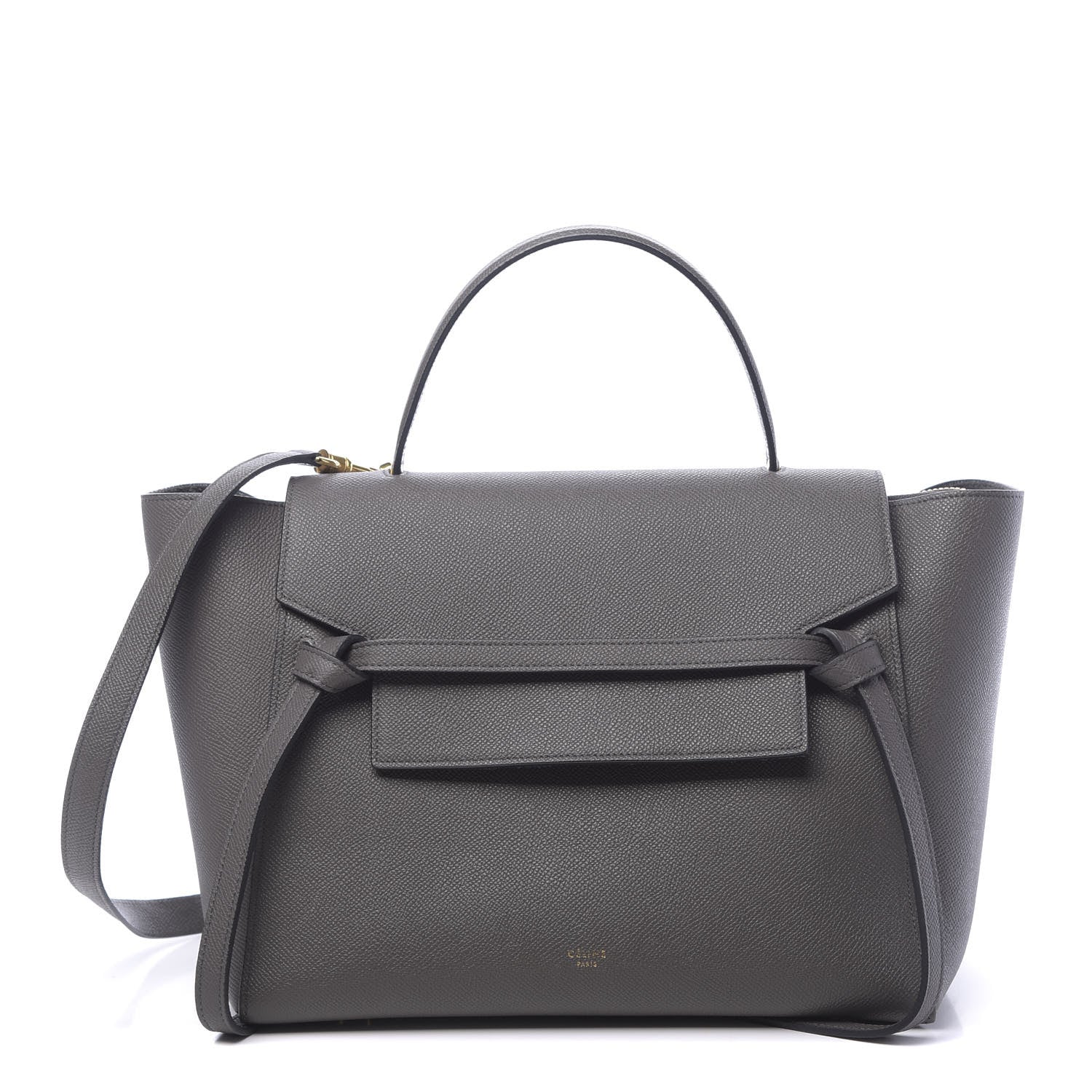 Celine Grained Calfskin Mini Belt Bag Grey 1 of 11