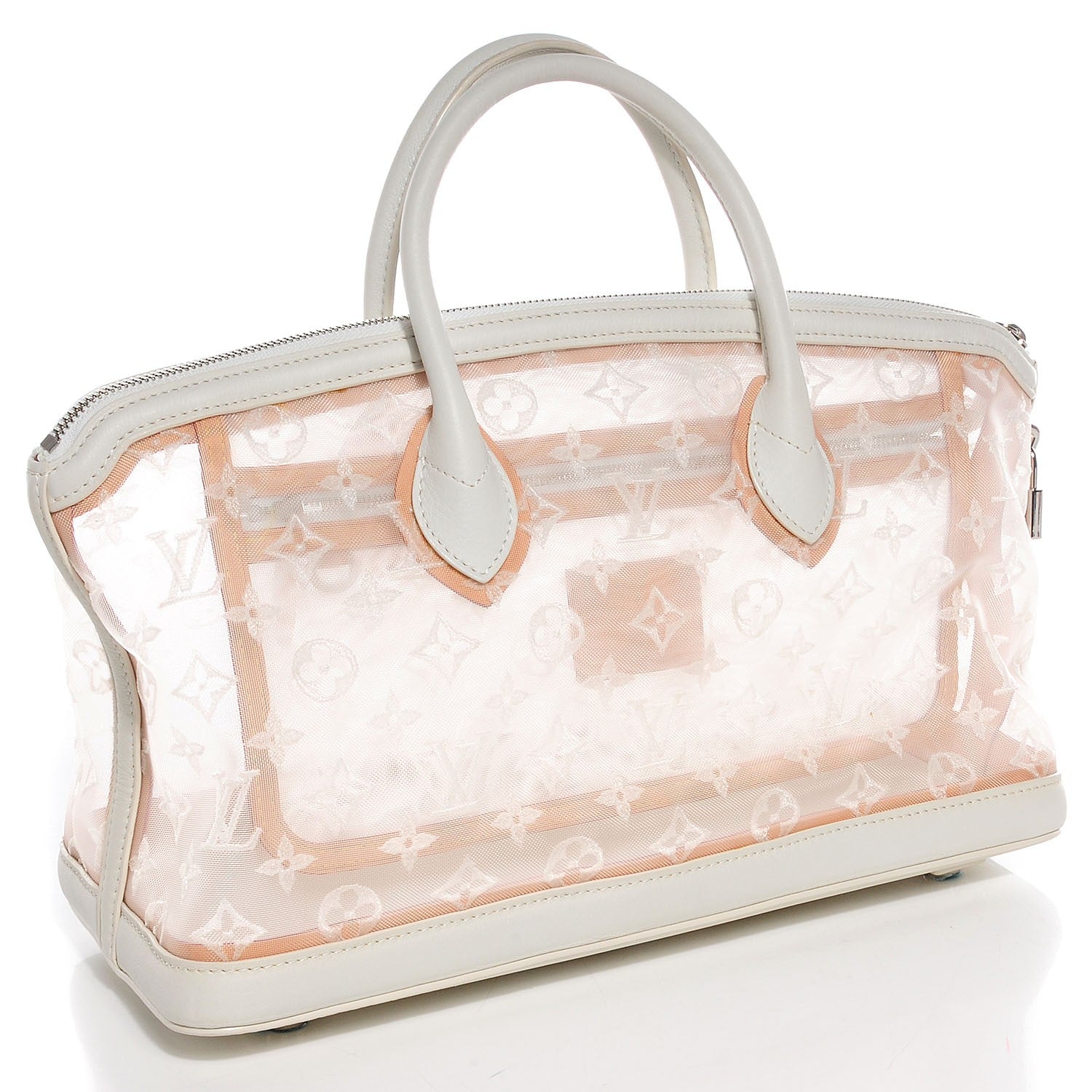 Louis Vuitton Monogram Transparence Lockit East-West White 3 of 7