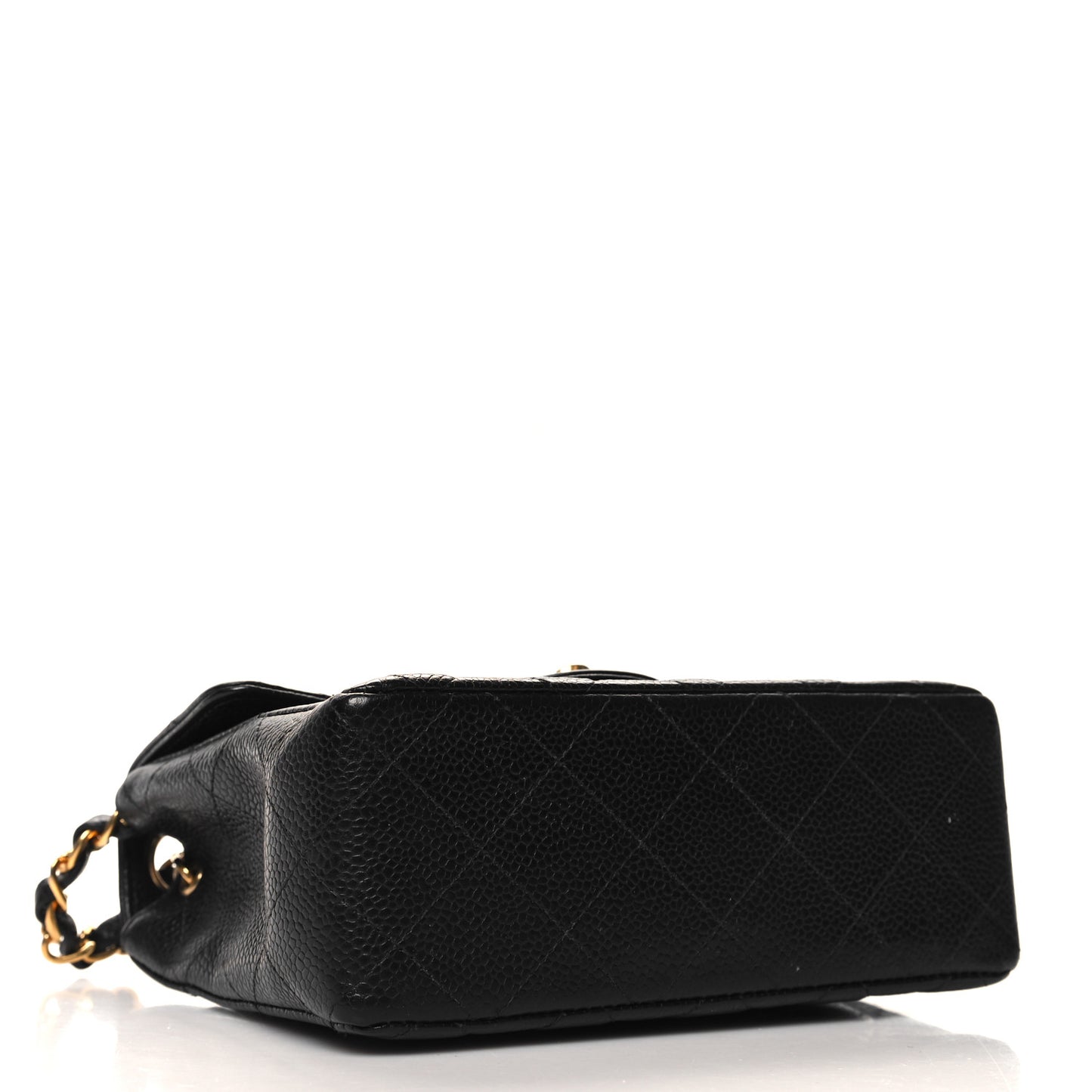 Caviar Quilted Mini Square Flap Black