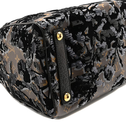 Louis Vuitton Monogram Fleur De Jais Sequins Speedy 30 8 of 9