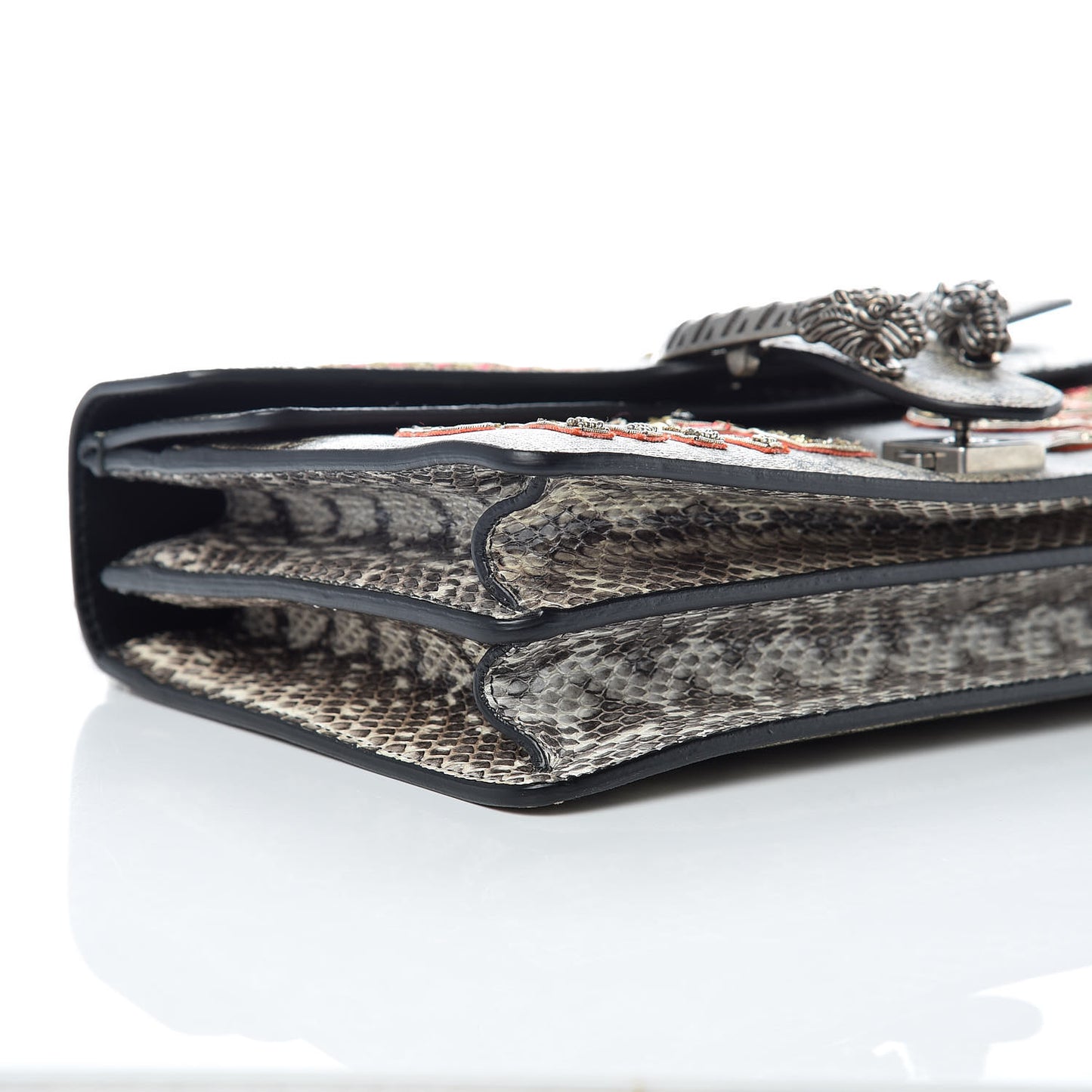 GG Supreme Monogram Elaphe Elephant Embroidered Small Dionysus Shoulder Bag