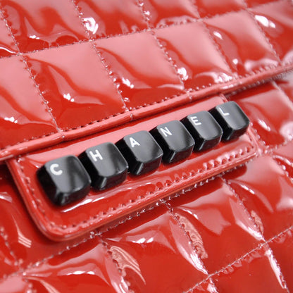 Chanel Patent Computer Keys Flap Red 5 of 8
