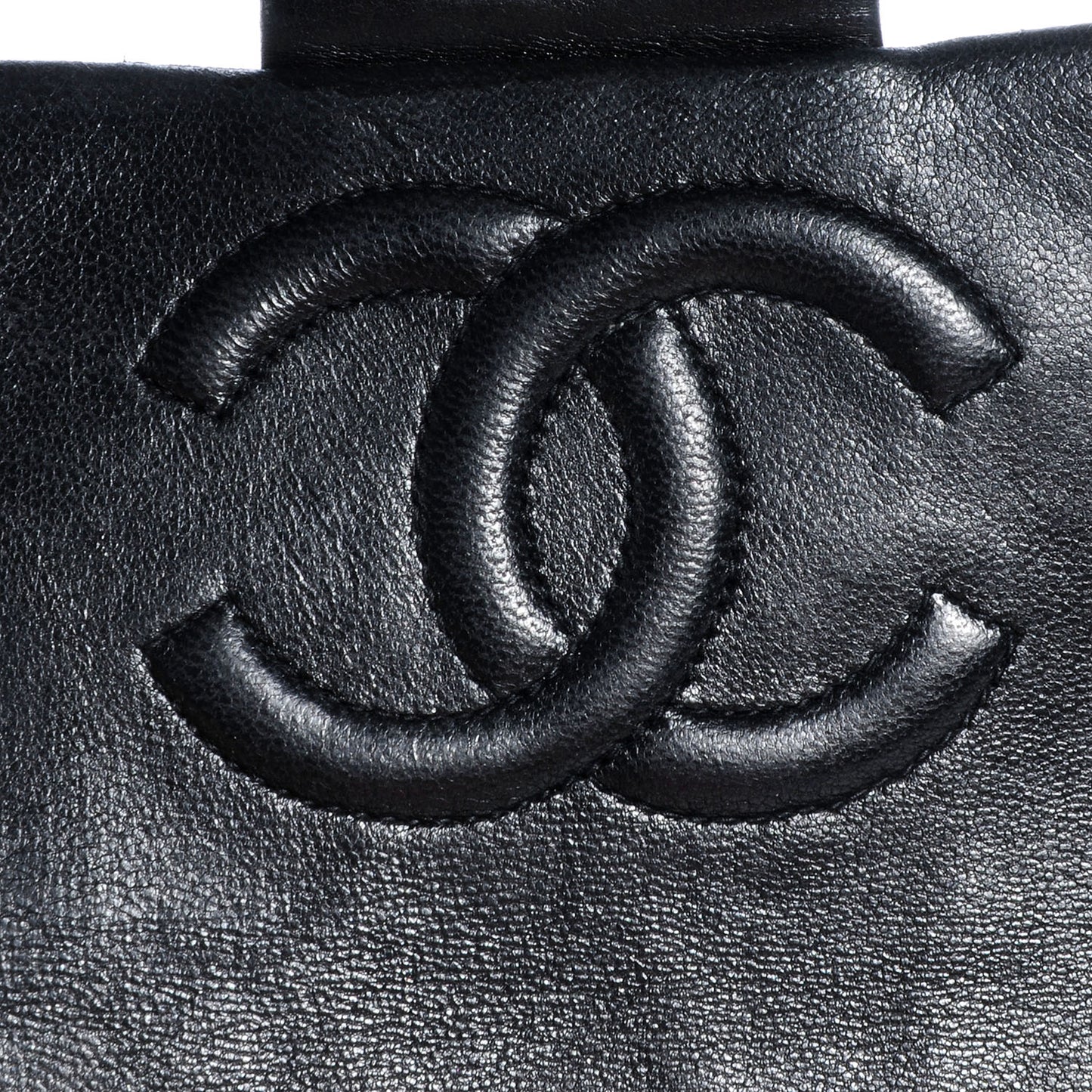 Lambskin Quilted Mini Square Flap Black