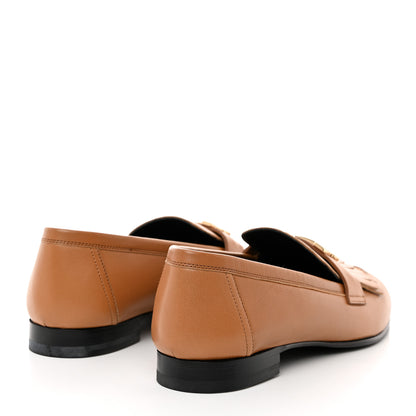 Hermes Goatskin Womens Royal Loafers 38.5 Naturel 4 of 9