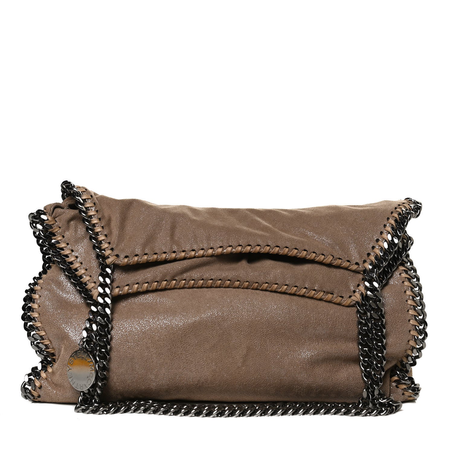 Stella McCartney Shaggy Deer Falabella Fold Over Tote Brown 1 of 13