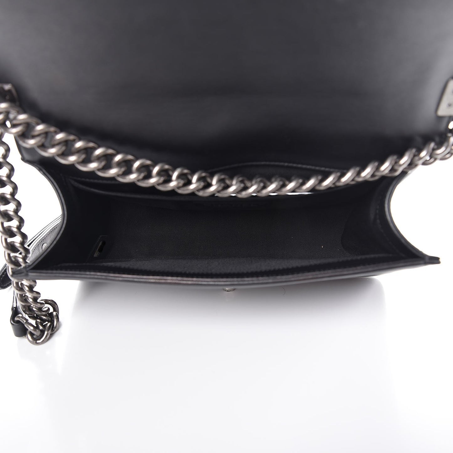 Calfskin Quilted Medium Boy Flap Black