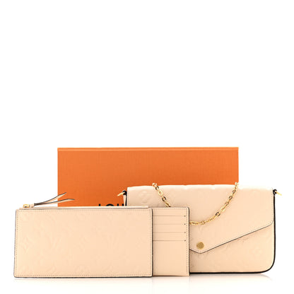 Louis Vuitton Empreinte Pochette Felicie Chain Wallet Cream 11 of 11