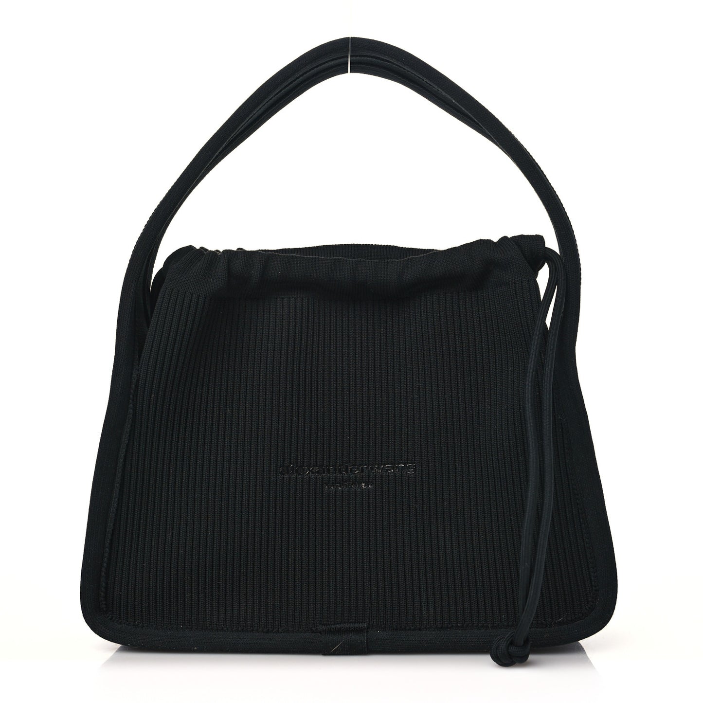 Ribbed Knit Small Ryan Bag Black
