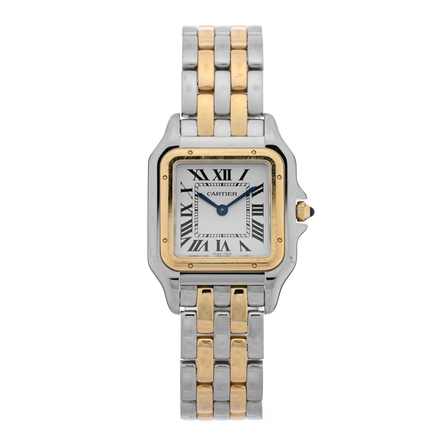 Stainless Steel 18K Yellow Gold 27mm Panthere Quartz Watch