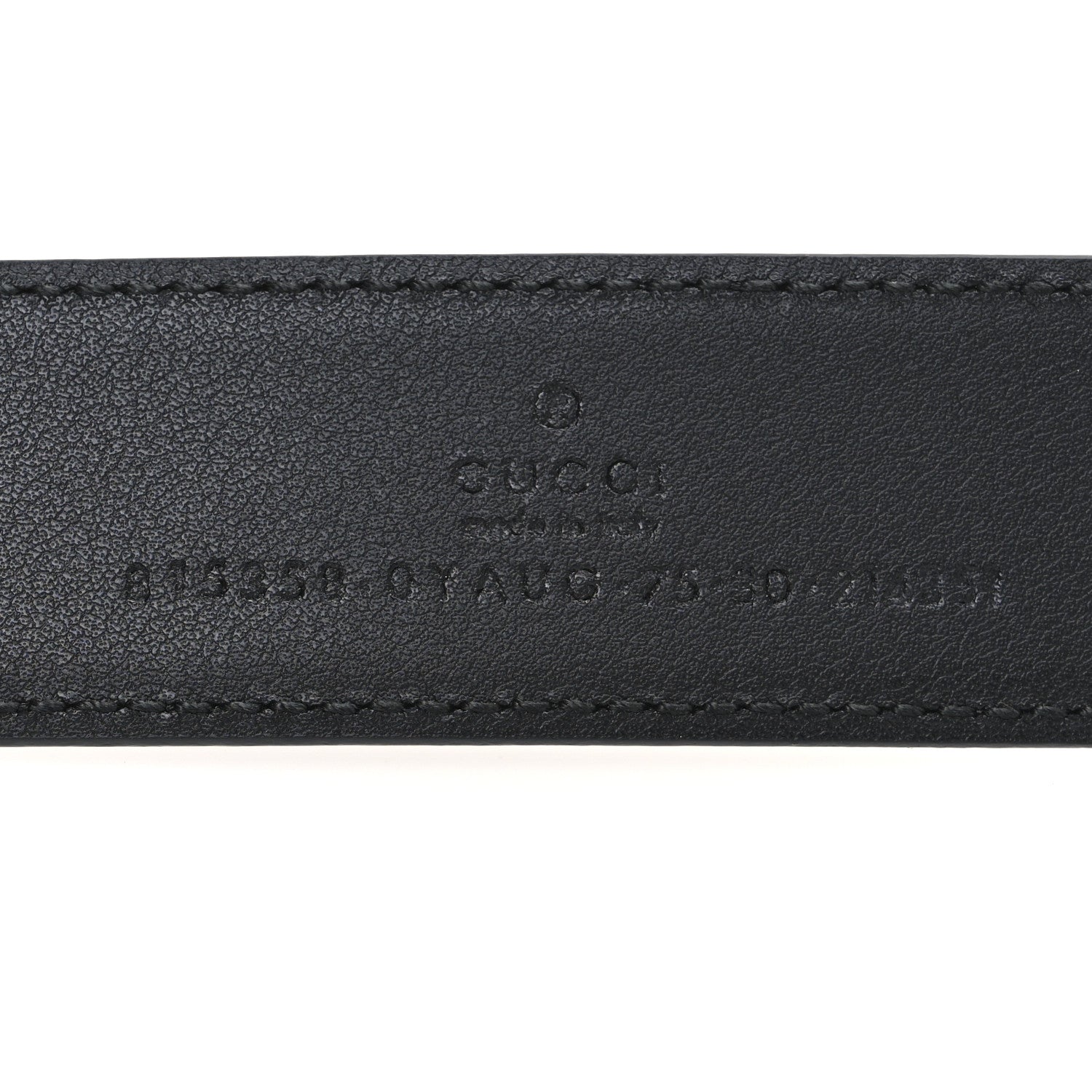 Gucci Plutone Calfskin Crystal Double G 30mm Belt 75 30 Black 5 of 5