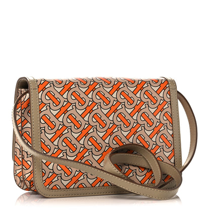 Burberry Calfskin Monogram Small TB Bag Bright Orange 3 of 14