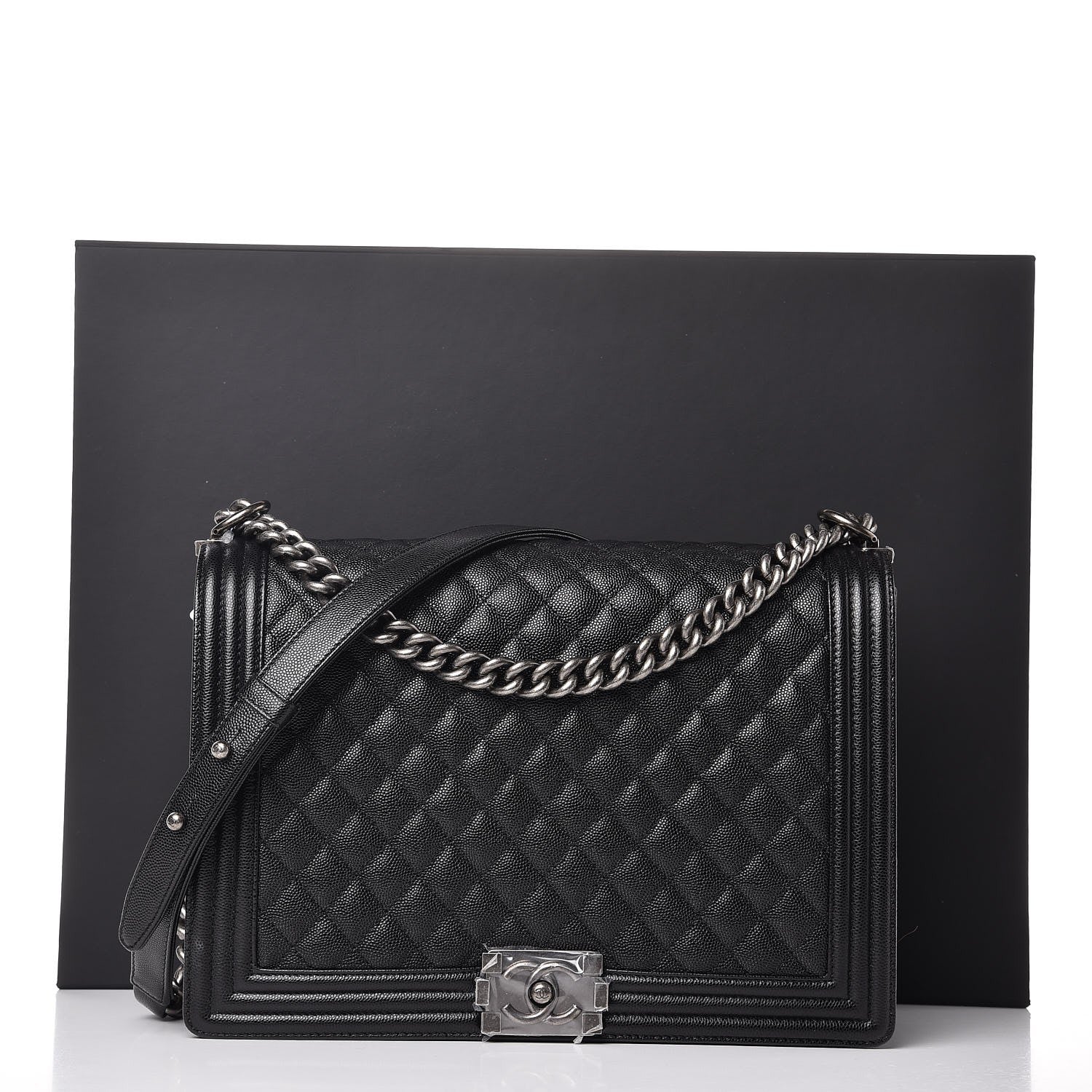 Chanel Caviar Quilted Large Boy Flap Black 8 of 8