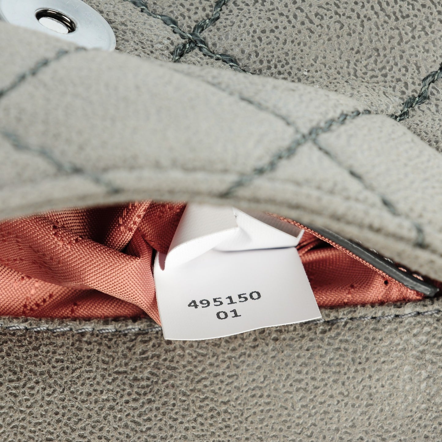 Shaggy Deer Quilted Falabella Crossbody Bag Light Grey