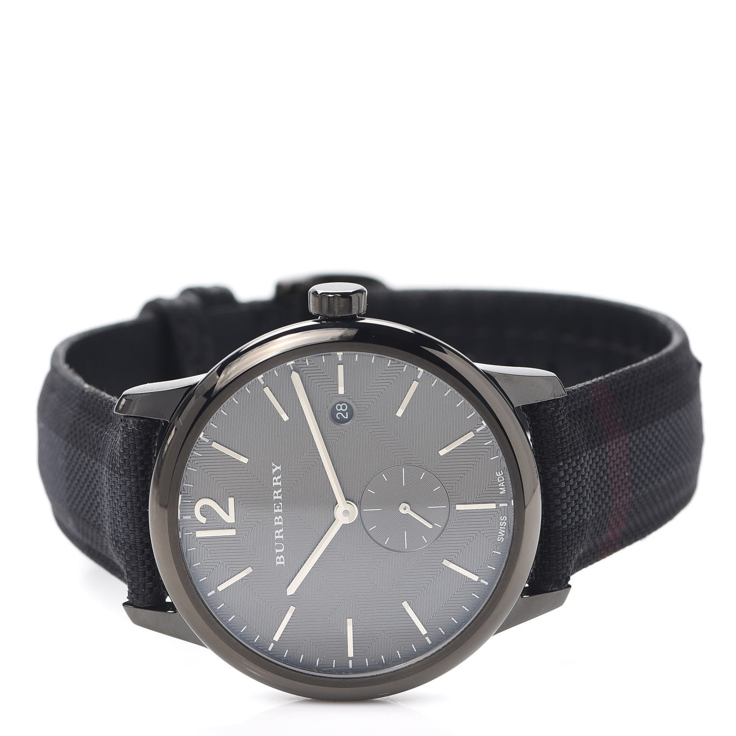 Burberry Stainless Steel Calfskin 40mm Classic Round Quartz Watch Grey BU10010 2 of 5